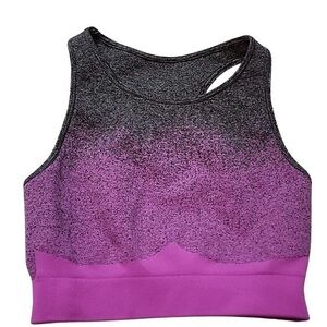 Koral Blackout Gray/Pink Gradient Sports Bra